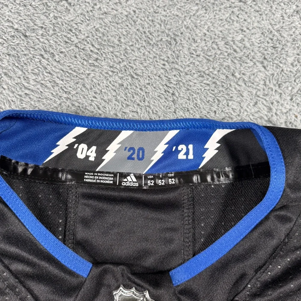 Y2K Adidas Hockey Jersey Mens 52 Black Tampa Bay Lightning Suter 20 NHL Jersey
